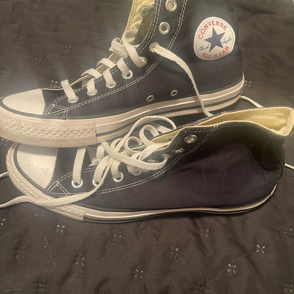 Women’s Converse Black and White High-Tops